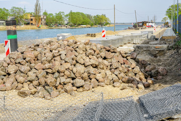 underground communications and street and sidewalk replacement on city street