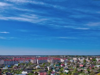 aerial view of the city