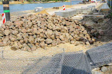 underground communications and street and sidewalk replacement on city street