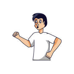 man athletic avatar character