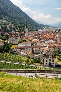 Historic centre of Chur, Canton of Grisons, Switzerland, Europe