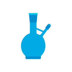 Beaker straus flask education sign vector icon. Discovery lab development solution test glass equipment