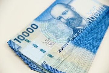 Chilean peso bills - background
