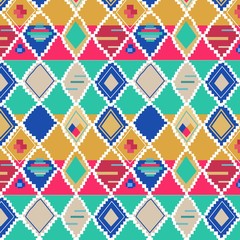 colorful repeated pattern, traditional moroccan carpet ,vector illustration,for your backgrounds,printing on fabric or paper.
