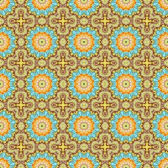 abstract peru, light blue and saddle brown seamless pattern. can be used for wallpaper, poster, banner or texture design