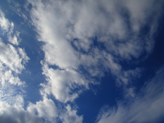 blue sky with clouds