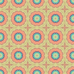 seamless wallpaper pattern with burly wood, medium turquoise and medium violet red colors. can be used for cards, posters, banner or texture fasion design