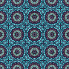 abstract dark slate gray, medium turquoise and coffee seamless pattern. can be used for wallpaper, poster, banner or texture design