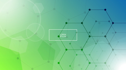 Technology Colorful, Geometric, Hexagon Abstract Background, Texture. Multicolor, Bright, Light, Rainbow, Minimal. White, Green, Blue. Sunlight Flare. Gradient Shapes Composition. Vector Eps 10