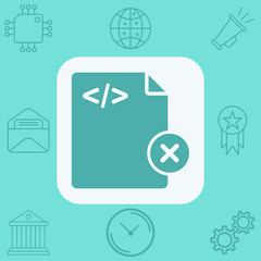 Remove file vector icon sign symbol