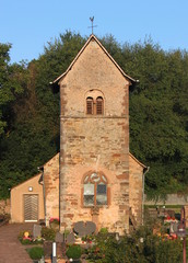 Naklejka premium Romanesque church in the village of Besslich near Trier in Germany