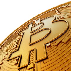 Extremely detailed and realistic high resolution 3d illustration of a Bitcoin