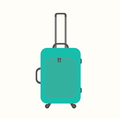 Travel vacations design picture, vector illustration of suitcase, case, bag, briefcase en realistic style. Universal for web and mobile UI and application or web.