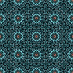 abstract floral dark slate gray, sky blue and blue chill color pattern. seamless decorative backdrop for banner, cards, poster or creative fasion design