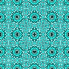 abstract floral light sea green, light blue and dark slate gray color pattern. seamless decorative backdrop for banner, cards, poster or creative fasion design