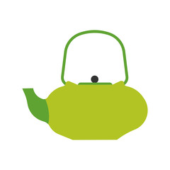 Kettle vector icon kitchen handle appliance. Cartoon tea pot boil. Utensil water cooking food. Flat household equipment side view