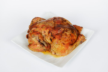 The roasted chicken for Easter celebration