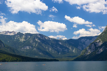 Fototapeta na wymiar view of Lake Bohinj, Triglav National Park, Julian Alps, Slovenia