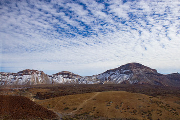 View of Teide National Park,  Tenerife, Canary Islands, Spain