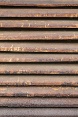 Old Weathered Rusty Metal Blinds