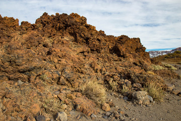 View of Teide National Park,  Tenerife, Canary Islands, Spain