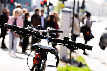 Bike season starts spring background