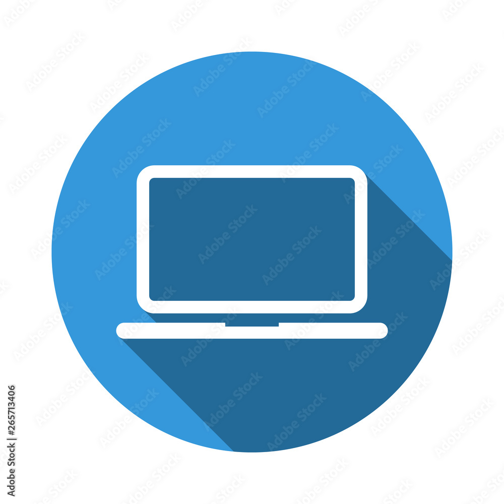Fototapete Computer icon in trendy flat style. Modern PC icon for web, app and UI design