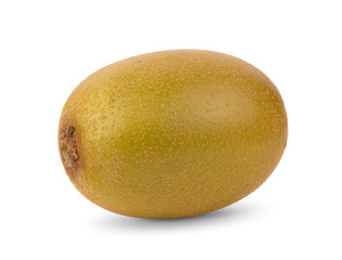 gold kiwi fruit on a white background . full depth of field