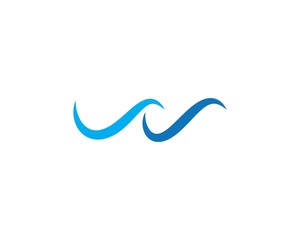 Water wave Logo Template