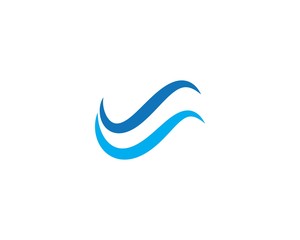 Water wave Logo Template