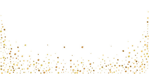 Sparse gold confetti luxury sparkling confetti. Sc