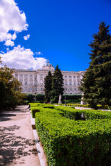 Royal Palace of Madrid. Madrid, Spain. Picture taken – 26 April 2019.