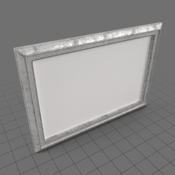 Silver horizontal frame
