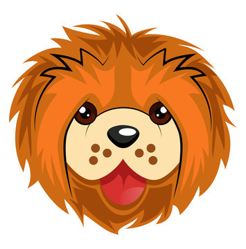 recommend clip art: Chow Chow illustration vector on white background