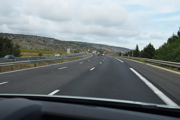 Autoroute A9 dans les Pyrénées-orientales