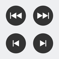 Music player icon vector