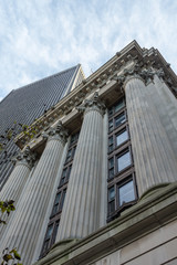 Naklejka premium Classical architecture in urban setting