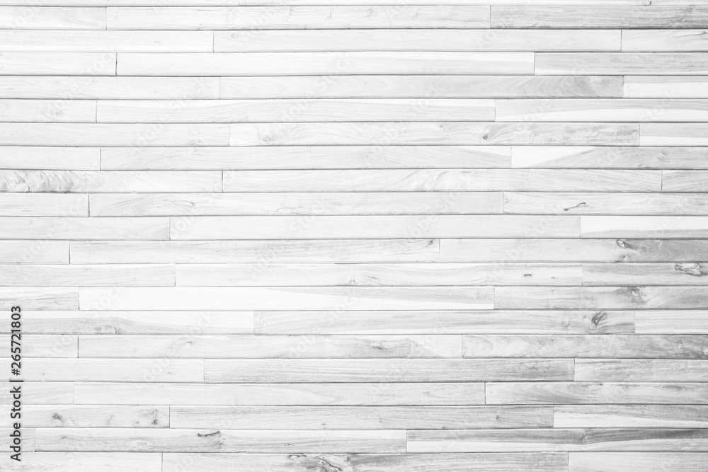 Wall mural wood plank white timber texture background.