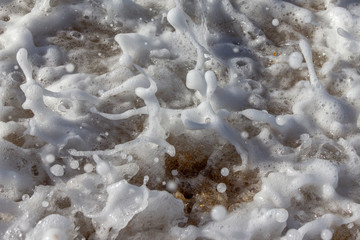 textura de espuma do mar
