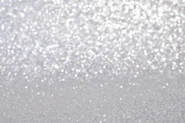 sparkle of silver glitter abstract background	
