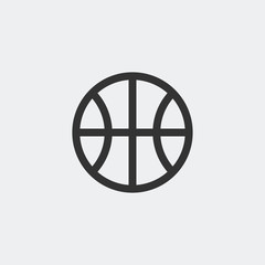 Basketball ball icon vector