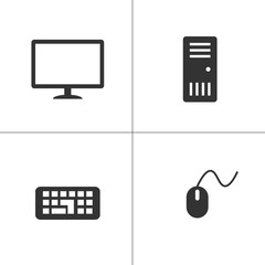 Computer icon vector
