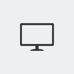 Computer monitor icon vector