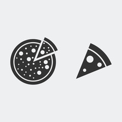 Pizza icon vector