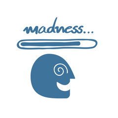 Creative mad icon