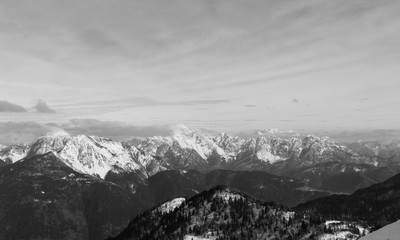 Nice view on Alp mountain, Italy.