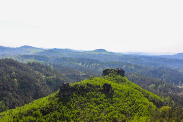Fototapeta na wymiar Nice green hill, Czech Republic