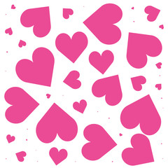 pattern of hearts love backdrop