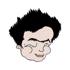 funny draw of ugly man