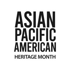 Asian american heritage month vector template